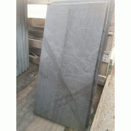 Dalle ardoise ardésia sciée 60 x 30 - Gris anthracite - 60x30 cm - Épaisseur +/- 3 cm