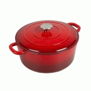 García de Pou Garcia de Pou 2 Unités - Cocotte Ronde Avec Couvercle 5,2 L Ø 26X11,5 Cm Rouge Fer - rouge fonte 270.76 García de Pou Garcia de Pou 2 Unités - Cocotte Ronde Avec Couvercle 5,2 L Ø 26X11,5 Cm Rouge Fer - rouge fonte 270.76