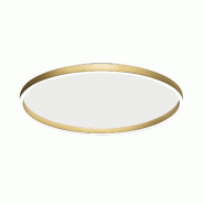 Gea Luce Plafonnier Aela P/G En Aluminium Or Brossé 60W+12W Led Intégrée Double Emission 3800Lm Dimmable Coupe De Phase - Gealuce - AELA P/G - ORO