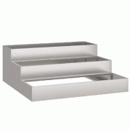 Helloshop26 - Cache-pot de jardin extérieur durable acier 90 x 90 x 35 cm design contemporain couleur rouille - métal 3000237223804