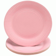 ProNappe Pro Nappe - Réf. 79214i - 20 Assietes - diamètre 23 cm - carton - rose - 3281510792143