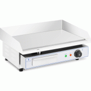 Royal Catering - Royal Catering Plancha Électrique 1 Feu 55 x 35 cm, 3 000 W, 550 x 350 mm, Lisse Professionnelle En Inox Pour Restaurant De Table -