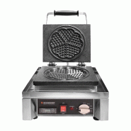 Schneider - Gaufrier avec minuteur numérique "Herz5", 420 x 300 x 295 mm, 1600 W, 60-300°C - argenté fonte 150715