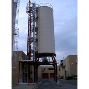 Silo de stockage en acier ou inox idéal pour stocker les boues de toutes sortes, le sable,...