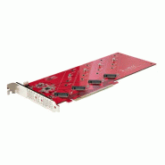 StarTech.Com QUAD-M2-PCIE-CARD-B carte et adaptateur d'interfaces Interne M.2