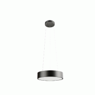Suspension TOT Beneito & Faure 40W 450mm 115º Tuya CCT 2600K-4000K à intensité variable, noir mat - Éclairage intelligent au design moderne - arge