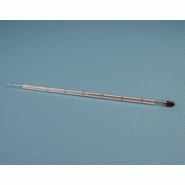 Thermomètre échelle int. Liq. Rouge, -10/50 (0,5) - Ref.: KJD001 Thermomètre échelle int. Liq. Rouge, -10/50 (0,5) - Ref.: KJD001