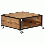 VidaXL Table basse 70x70x32 cm Bois solide d'acacia Modèle Atlas Master Nova - 247684XL