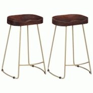 VidaXL Tabourets De Bar Gavin Lot De 2 Bois De Manguier Massif - 247834 VidaXL Tabourets De Bar Gavin Lot De 2 Bois De Manguier Massif - 247834