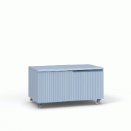 AQA Design Commode en MDF VENERE tiffany blue L.80 P.45 H.42 MPVE081HR-TIF - bleu Bois manufacturé MPVE081HR-TIF
