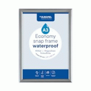 Europel Cadre clipsable Economy Étanche A3 Argent 25 mm - aluminium 355130 Europel Cadre clipsable Economy Étanche A3 Argent 25 mm - aluminium 355130