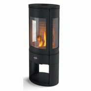 GODIN Poêle à bois longiligne 411106NOIR - 411106NOIR
