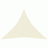Helloshop26 - Voile toile d'ombrage parasol 160 g/m² 4 x 4 x 4 m PEHD crème 02_0009094 - 3000486447761