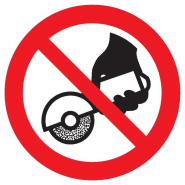 Panneaux adhésifs ronds 180 mm interdictions obligations - ADPNR-TL03/IUMP_0