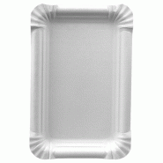 PAPSTAR Assiette en carton 'pure' carrée, 100 x 160 mm, blanc, 25 pièces - 48236910
