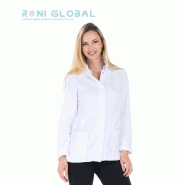 Polaire de travail femme manches longues en polyester - 2 poches - Pauline Remi Confection - Ref R-2299_0