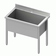 Plonge inox maxi 1 cuve profonde 400 mm soudée 700x800x900 - P931348070