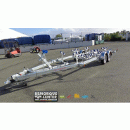 Porte bateau immergeable SUN WAY - D2428 - PTAC 3500Kg - Kit Multi rouleaux - 2 essieux - SW345Pn12