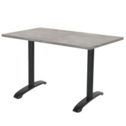 Restootab - Table 160x80cm - modèle Bazila béton naturel - gris TB-BZ2RC-16080M-BET.NAT Restootab - Table 160x80cm - modèle Bazila béton naturel - gris TB-BZ2RC-16080M-BET.NAT