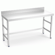Table murale en acier inoxydable Table murale sans étagère 1000x500x850 mm. Horemaq - 070802