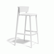 Tabouret in & out H94 AFRICA - blanc