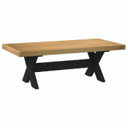 VidaXL Table basse NOAIN pieds en forme de X 120x60x40 cm massif pin Modèle Luna Design Plus - 4100034