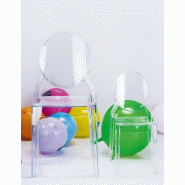 Lot de 6 chaises - Polycarbonate - Médaillon Elizabeth