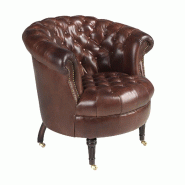 Angel Cerdá Fauteuil Chester en cuir marron cognac 5202C 87 x 83 x 79 - marron fourrure 8435631048169 Angel Cerdá Fauteuil Chester en cuir marron cognac 5202C 87 x 83 x 79 - marron fourrure 8435631048169