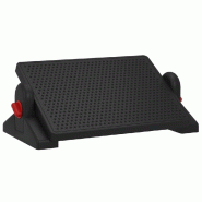Décoshop26 - Repose-pieds de bureau ergonomique 2 hauteurs 50 x 30,5 x 17 cm HIPS noir DEC030695 - 3000258059277