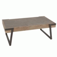 Décoshop26 - Table basse table de salon 43x120x64 cm pierre frittée aspect marbre gris bois gris-marron 04_0008448 - marron 3000262566990 Décoshop26 - Table basse table de salon 43x120x64 cm pierre frittée aspect marbre gris bois gris-marron 04_0008448 - marron 3000262566990