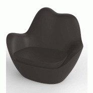 Fauteuil lounge in & out SABINAS  - marron