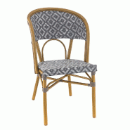 France Mobilier CHR Chaise limoge gris/blanc, 86x59x51 cm, France mobiier chr - aluminium 3760326527991