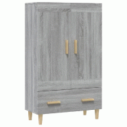 Helloshop26 - Buffet bahut commode armoire meuble de rangement organisateur cuisine salle de séjour salon sonoma 70 x 31 x 115 cm 02_0036507 - Bois m