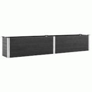 Helloshop26 - Jardinière bac lit surélevé plantes fleurs terrasse jardin de jardin 200 x 50 x 54 cm WPC gris 02_0039400 - 3000218477172 Helloshop26 - Jardinière bac lit surélevé plantes fleurs terrasse jardin de jardin 200 x 50 x 54 cm WPC gris 02_0039400 - 3000218477172
