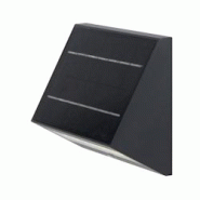 Lumisky Applique murale solaire ECOSTEP aluminium LED blanc chaud H14cm - noir 3666162010751 Lumisky Applique murale solaire ECOSTEP aluminium LED blanc chaud H14cm - noir 3666162010751
