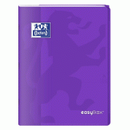 Oxford Lot de 10 Cahier EasyBook piqué 24x32, 96p./48 feuilles 90g/m², Séyès, coloris violet - 3020120120256