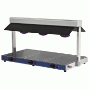 Plan chauffe gn 1/1 inox à poser capacité 3 lampes halogènes puissa... - P2093A2