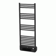 PURLINE Radiateur sèche-serviettes noir avec chauffage intégré et commande WiFi NTW-11B TURBO - noir métal 8436607026938