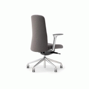 Siège de bureau Diane - surpiqûres - pied 5 branches aluminium brillant - roulettes - accoudoirs fixes ou réglables - revêtement tissu polyester Trevira CS - garanti 5 ans Siège de bureau Diane - surpiqûres - pied 5 branches aluminium brillant - roulettes - accoudoirs fixes ou réglables - revêtement tissu polyester Trevira CS - garanti 5 ans