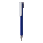 Stylo à bille twist en plastique - large clip personnalisable - encre bleue Stylo à bille twist en plastique - large clip personnalisable - encre bleue