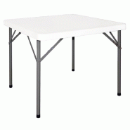 Table carrée pliante en PE 86cm | Bolero - Y807_0