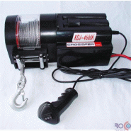 Treuil forestier électrique 12V - KDJ-4500K - Pour halage et levage - 907 à 1815 kg de traction