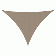 VidaXL Voile de parasol tissu oxford triangulaire 3x4x4 m taupe Modèle Ombre Secure - marron 135449