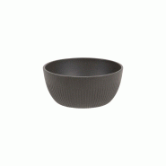 ADRIER - CC-0002-BLK - (Pack de 6 unités) - Bol rond 1L - 16,5 cm x 7,5 cm - Noir - noir plastique CC-0002-BLK