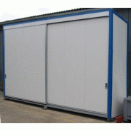 Armoire INTEGRAL 6 m sur 2 niveaux tôlée avec 2 portes coulissantes et fermeture à clé - 6260 mm x 1497 mm x 3560 mm