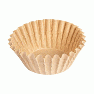 Caissette papier ingraissable Ø4x2,5cm couleur naturel - par 500