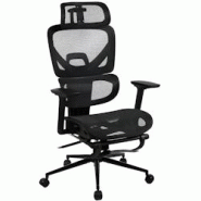 CLP Chaise de bureau Beresford Noir - noir textile 325750 CLP Chaise de bureau Beresford Noir - noir textile 325750