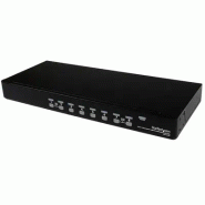 Commutateur KVM PS/2 USB 8 ports 1U empilables sur rack avec OSD