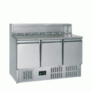 Comptoir à pizza GN1/1 GP93 Inox L1365mm 16444 TEFCOLD