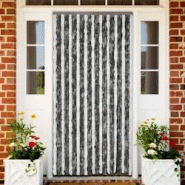Décoshop26 - Moustiquaire Gris et blanc 100x220 cm Chenille DEC022171 - blanc 3001319469608 Décoshop26 - Moustiquaire Gris et blanc 100x220 cm Chenille DEC022171 - blanc 3001319469608